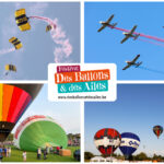 Parachutistes, avions et montgolfières