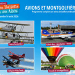 Un ciel animé par les avions et les montgolfières